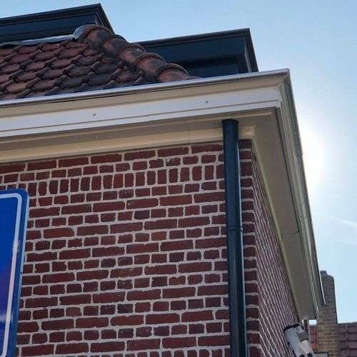 Foto van dakgoot in Naarden
