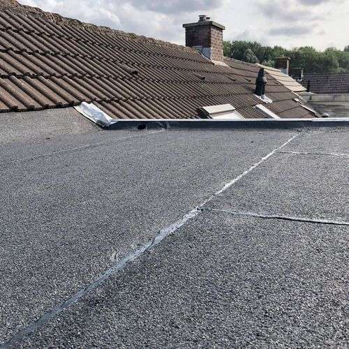 Nieuw plat dak gelegd in Naarden